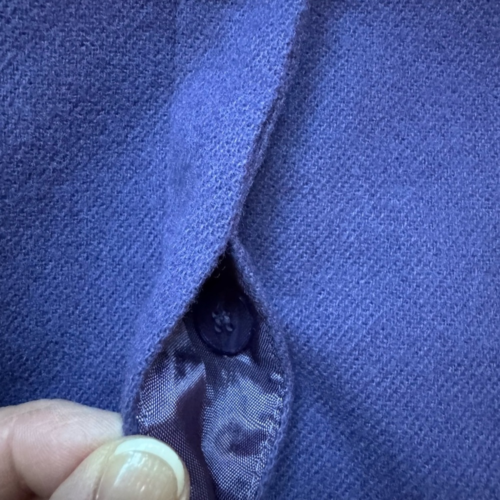 Coldwater Creek Wool Blazer‎ Royal Purple Work Office Career Professional 10 - Picture 7 of 9